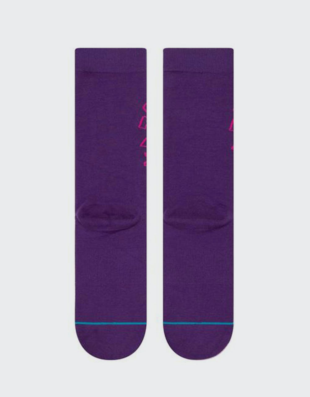 Stance 200 Needle Crazy Daisies Crew Socks - Purple