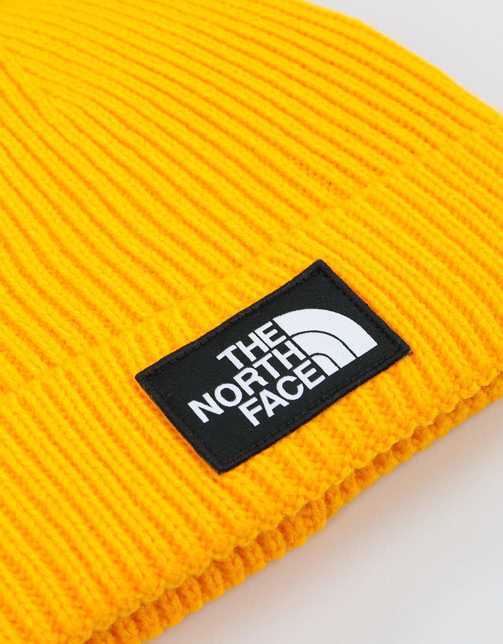 The North Face Logo Box Pom Beanie - TNF Yellow
