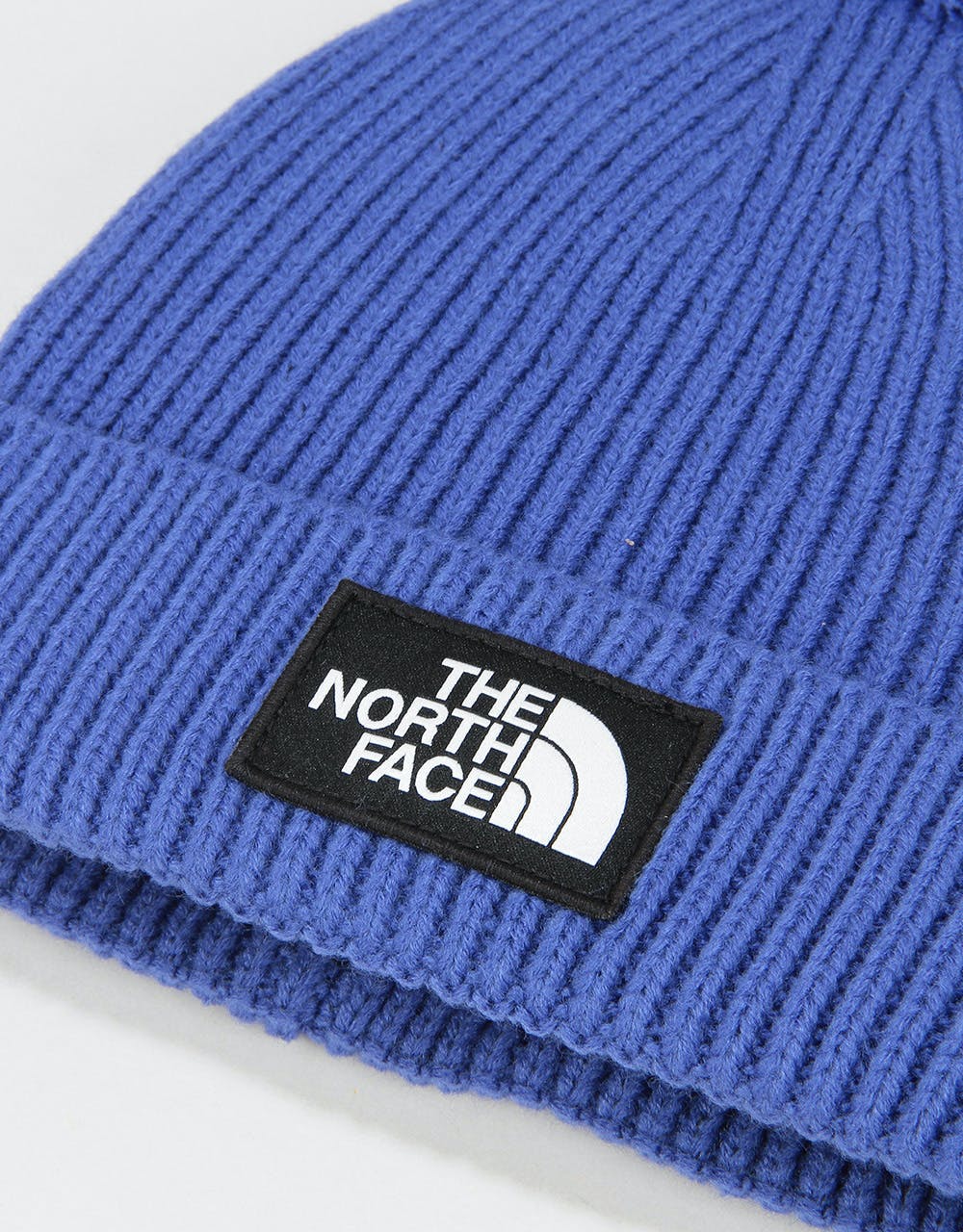 The North Face Logo Box Pom Beanie - TNF Blue