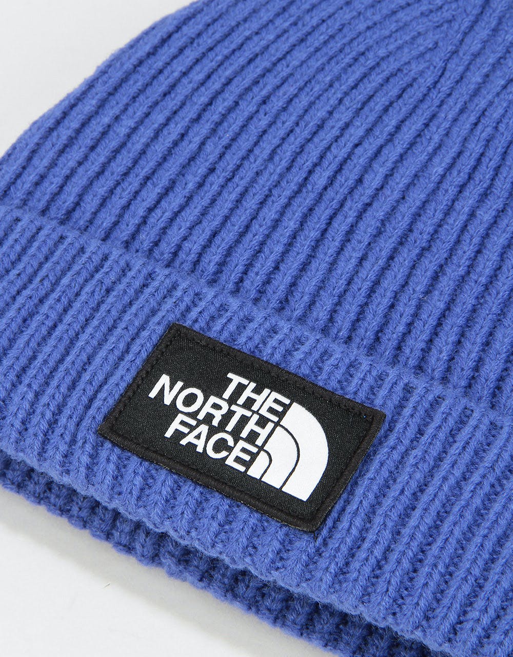 The North Face Logo Box Cuffed Beanie - TNF Blue