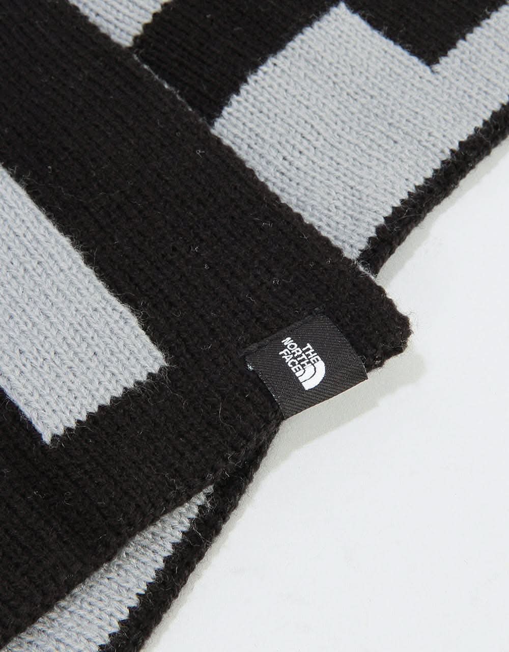 The North Face Logo Scarf - TNF Medium Grey Heather/TNF Black
