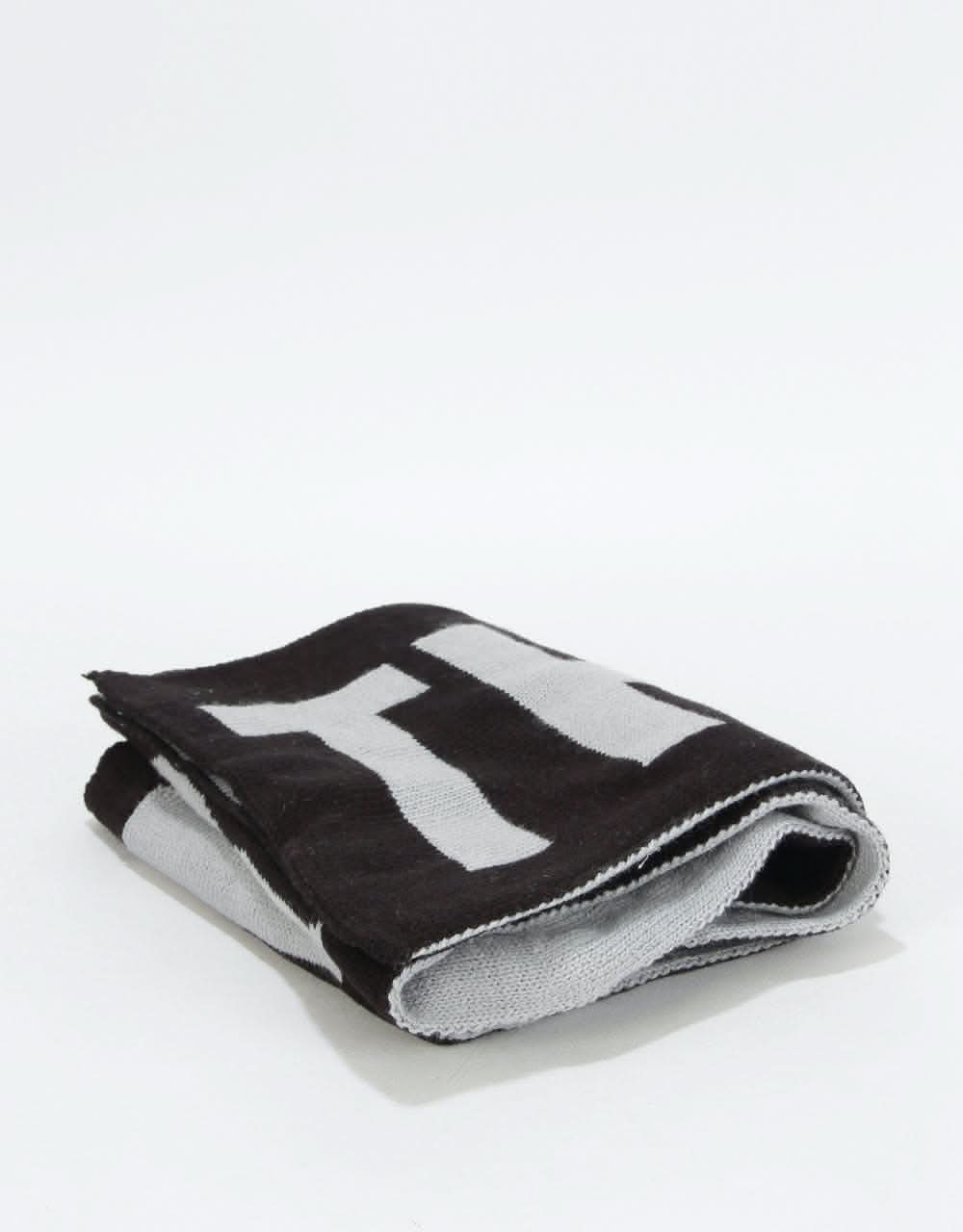 The North Face Logo Scarf - TNF Medium Grey Heather/TNF Black
