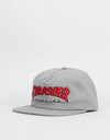 Thrasher Outlined Snapback Cap - Grey/Red