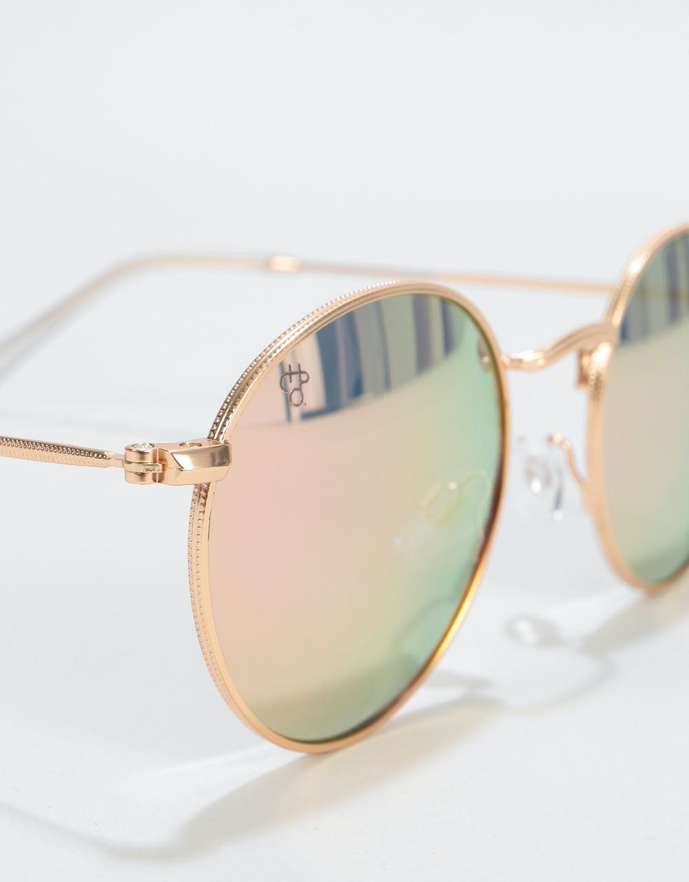 CHPO Liam Sunglasses - Gold/Pink Mirror