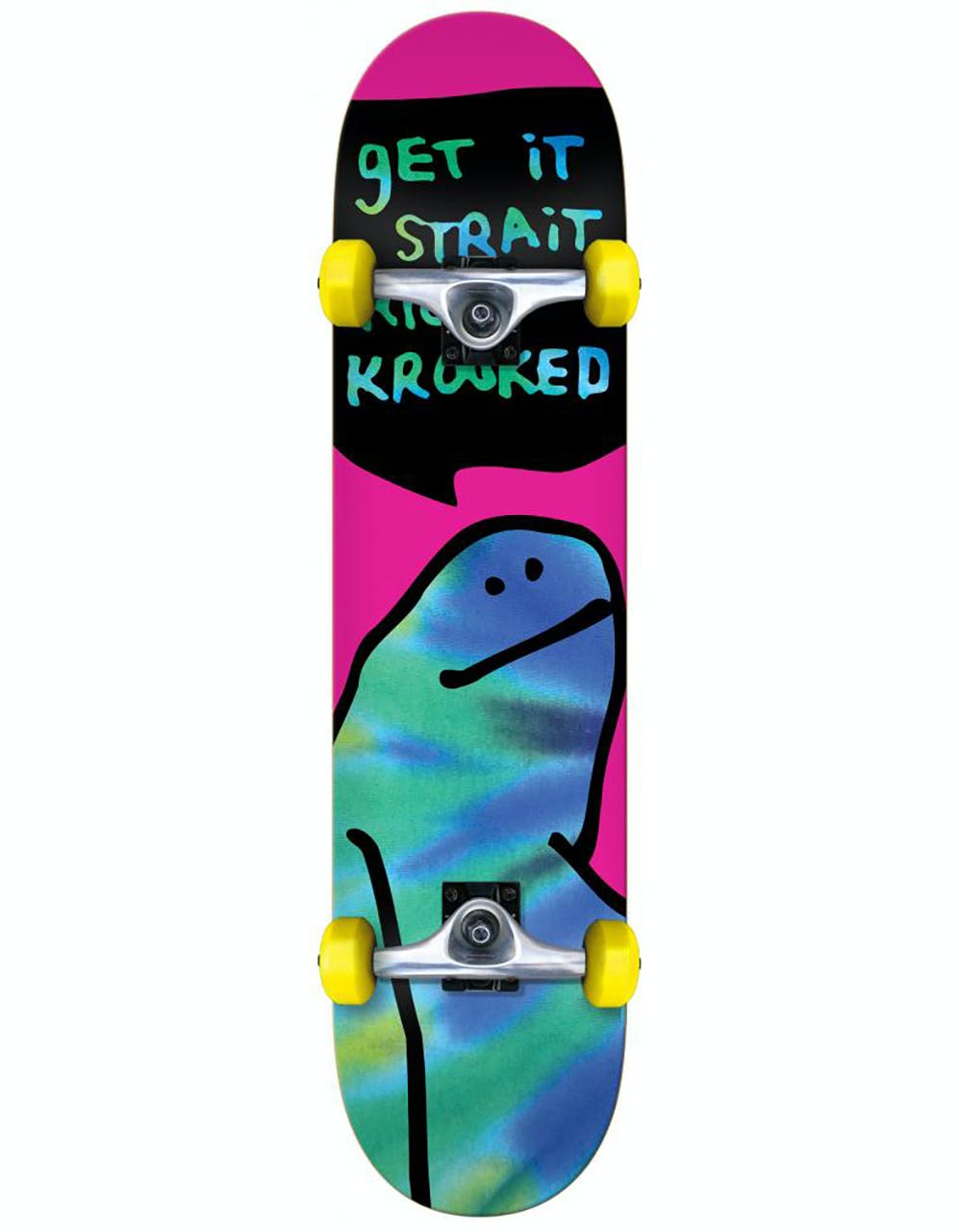 Krooked Shmoo Tie Dye Complete Skateboard - 7.38"