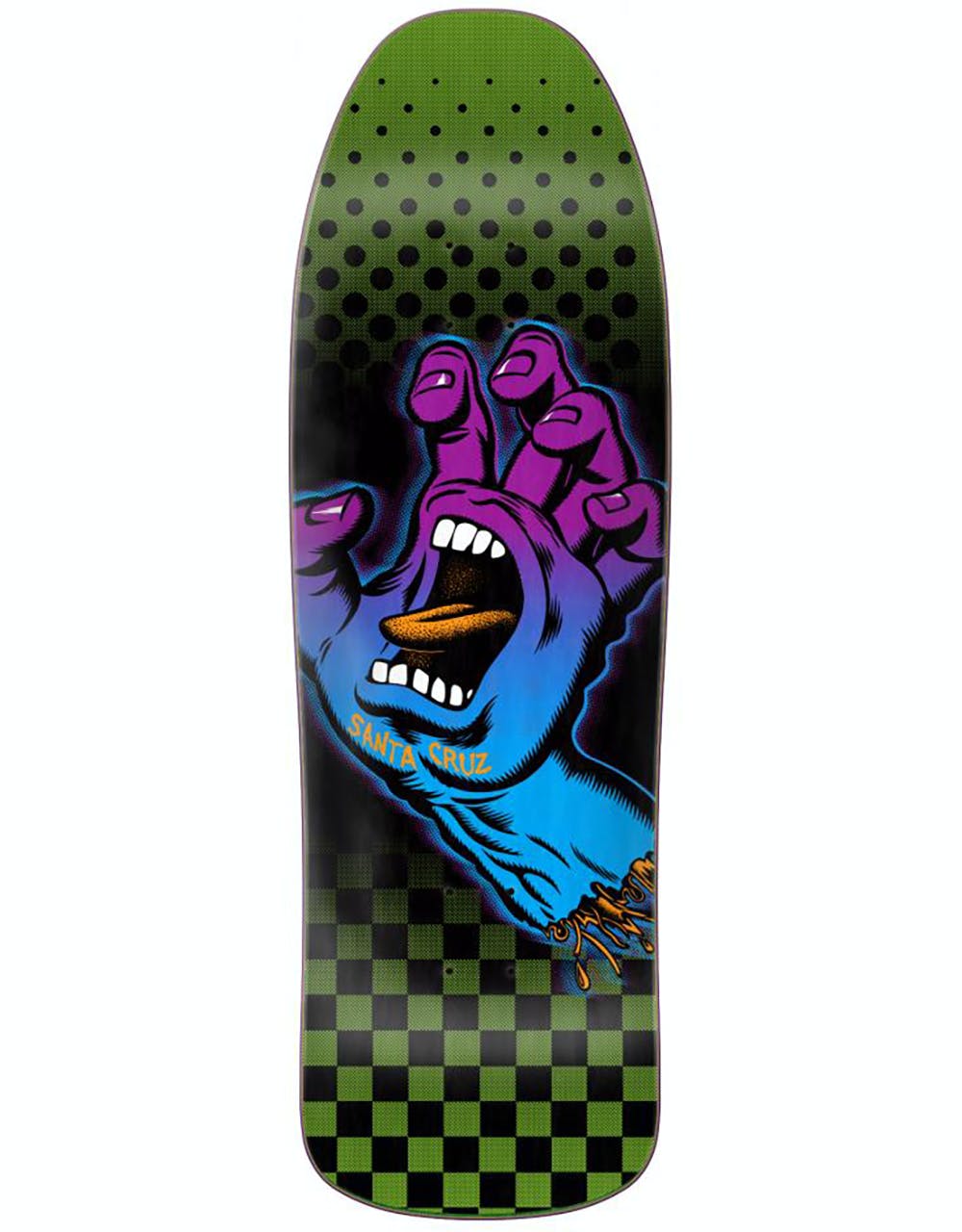 Santa Cruz Aura Hand Preissue Skateboard Deck - 9.35"