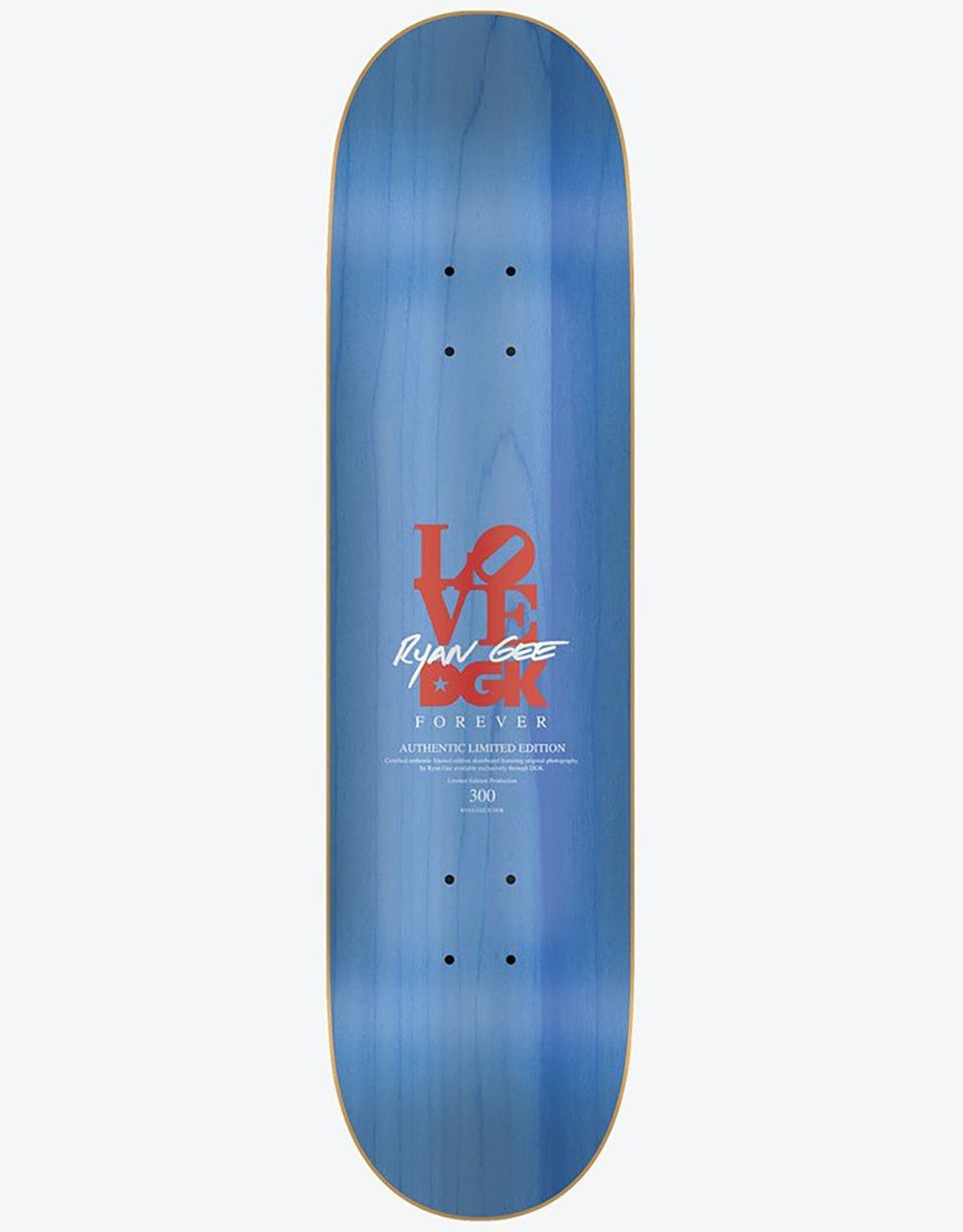 DGK x Ryan Gee Love Park Forever Ltd Skateboard Deck - 8.25"