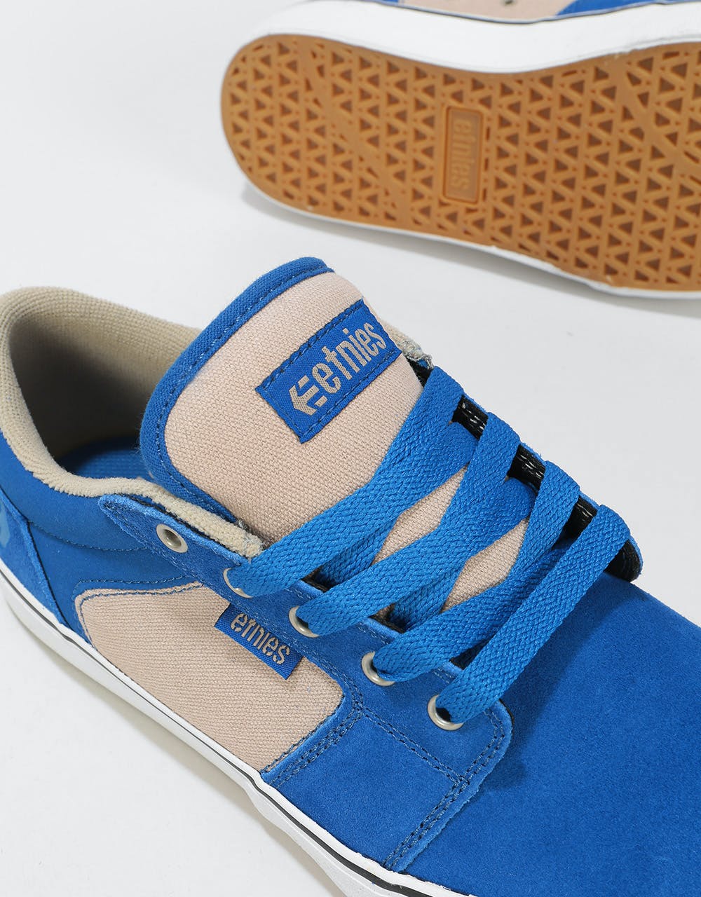 Etnies Barge LS Skate Shoes - Blue/Tan