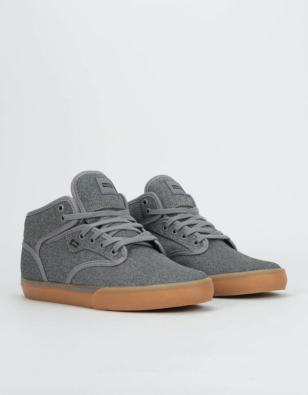Globe Motley Mid Skate Shoes - Grey Tweed/Gum