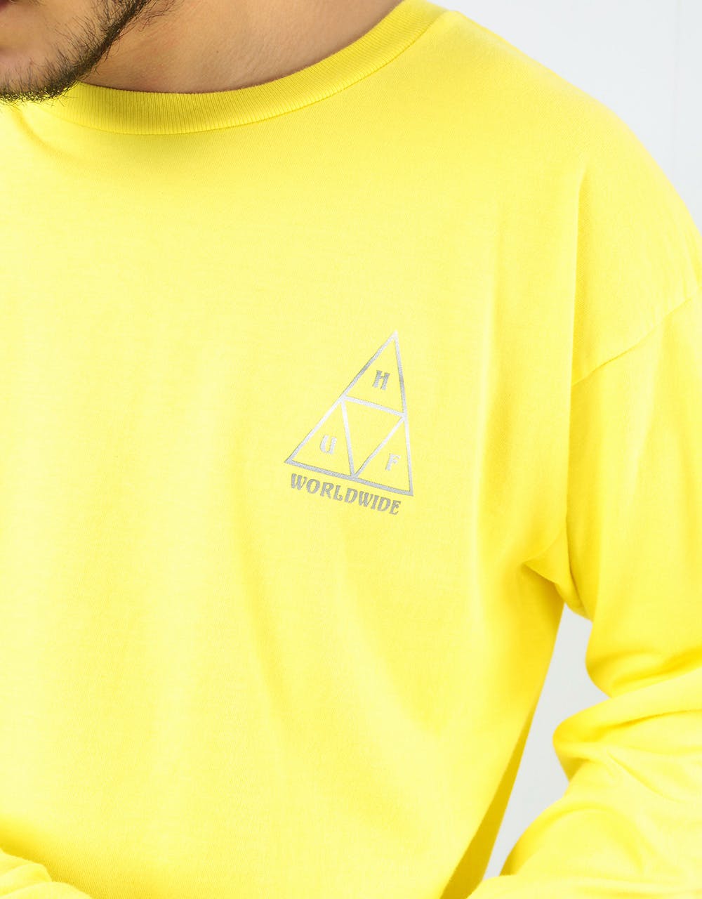HUF Ember Rose TT L/S T-Shirt - Blazing Yellow