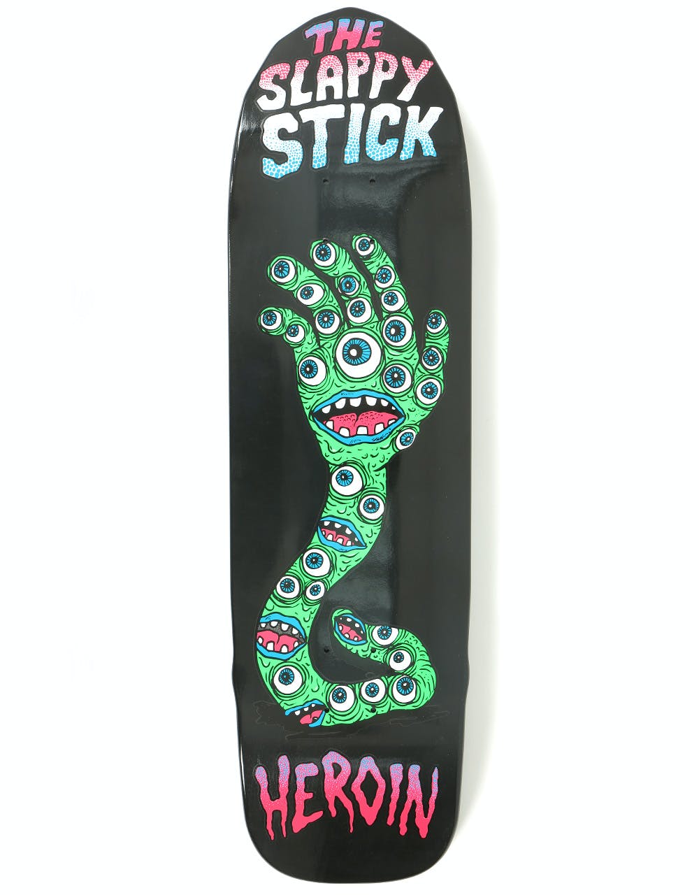 Heroin Slappy Stick 'Black Summer' Skateboard Deck - 8.6"