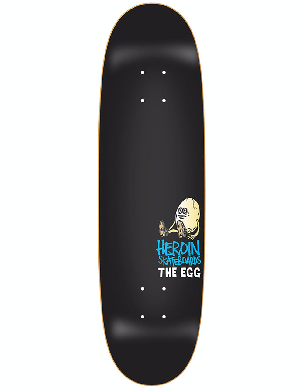 Heroin OG Egg 'Black Summer' Skateboard Deck - 8.5"