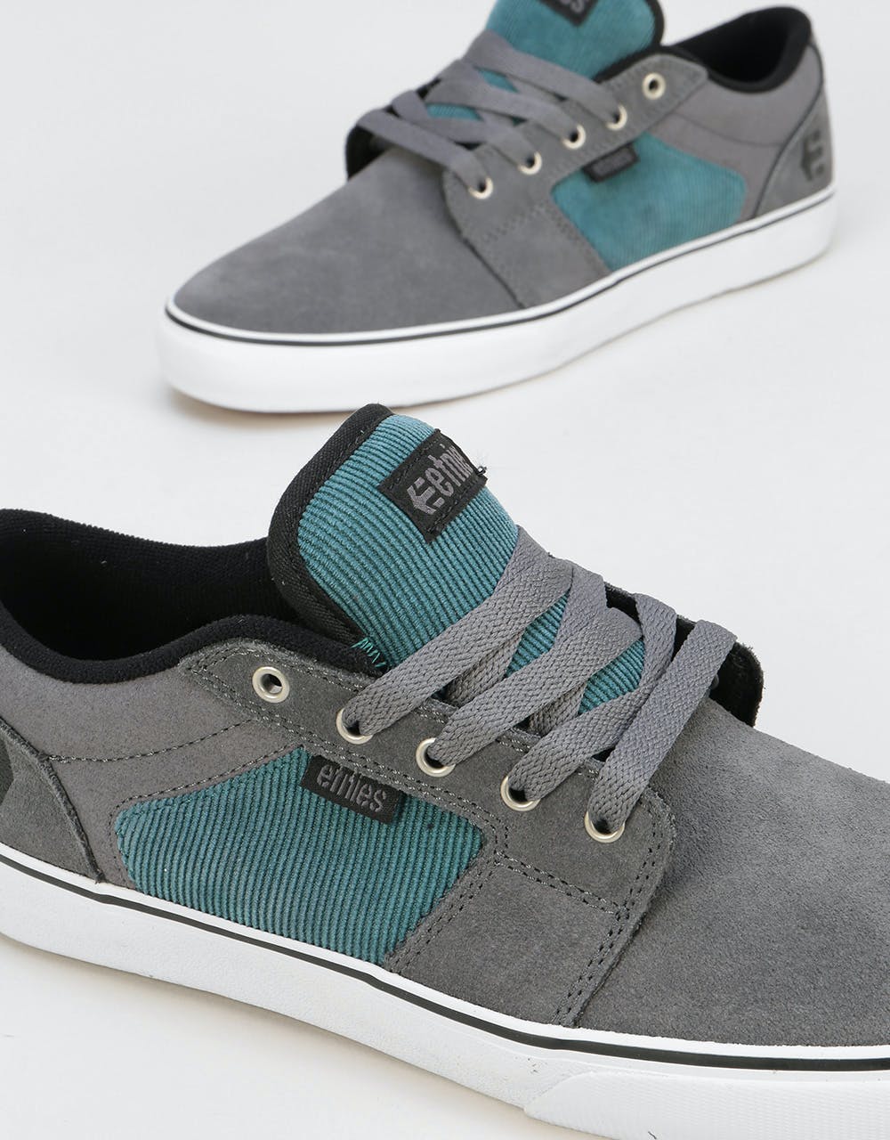 Etnies Barge LS Skate Shoes - Grey/Blue