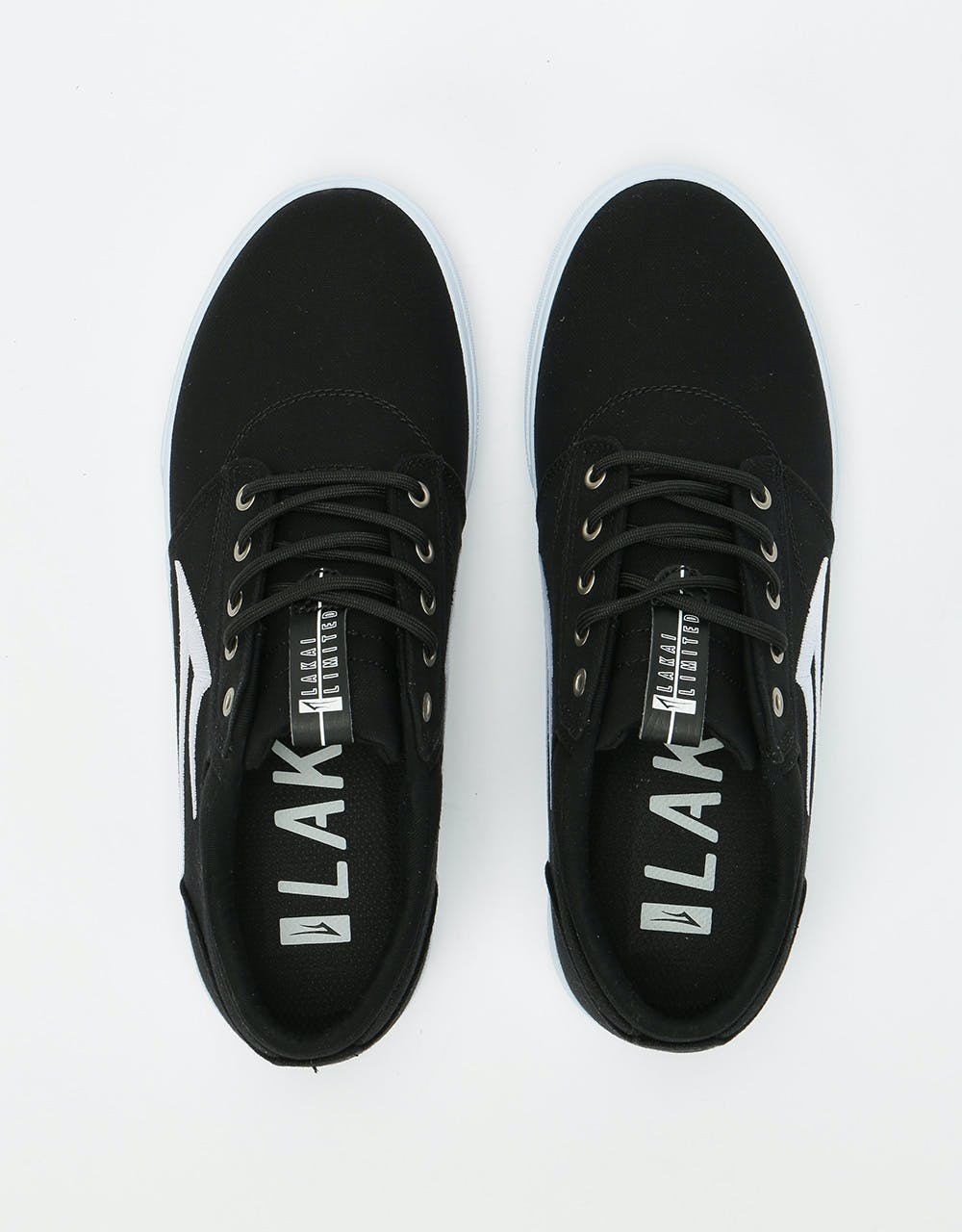 Lakai Griffin Textile Skate Shoes - Black Canvas