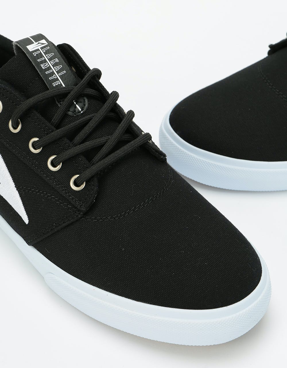 Lakai Griffin Textile Skate Shoes - Black Canvas