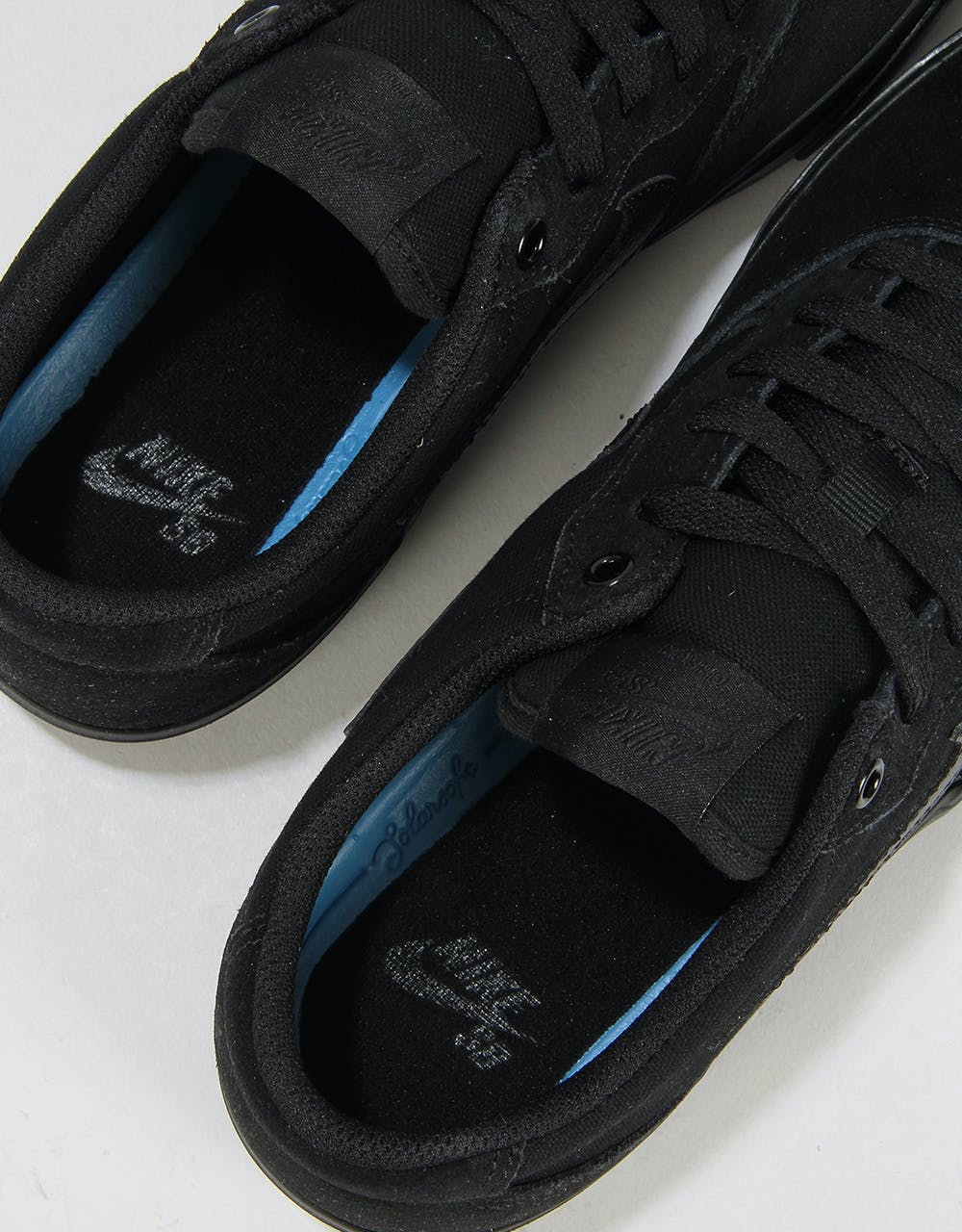 Nike SB Chron Solarsoft Skate Shoes - Black/Black-Black-Black