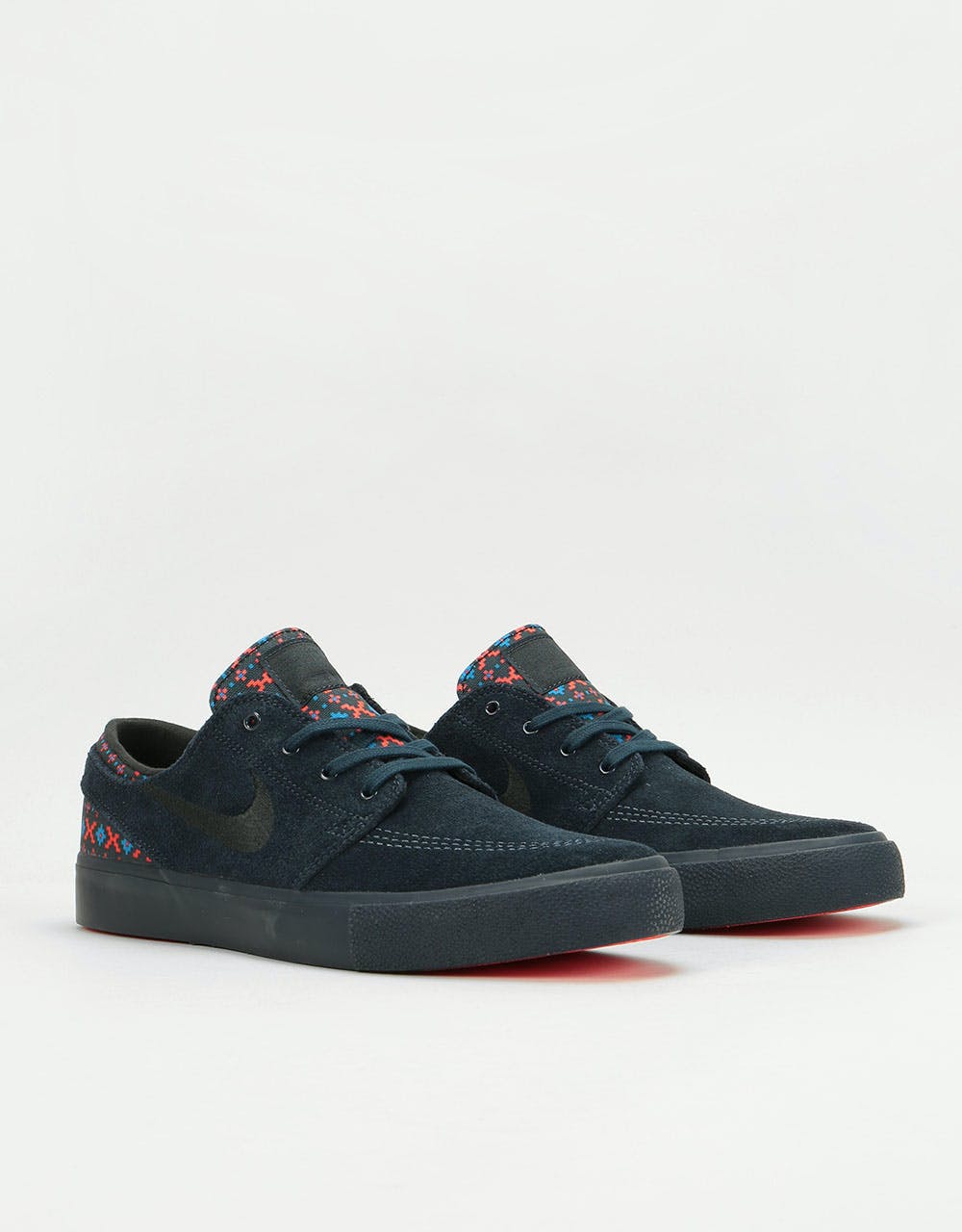 Nike SB Zoom Janoski RM Premium Skate Shoes - Dark Obsidian/Black