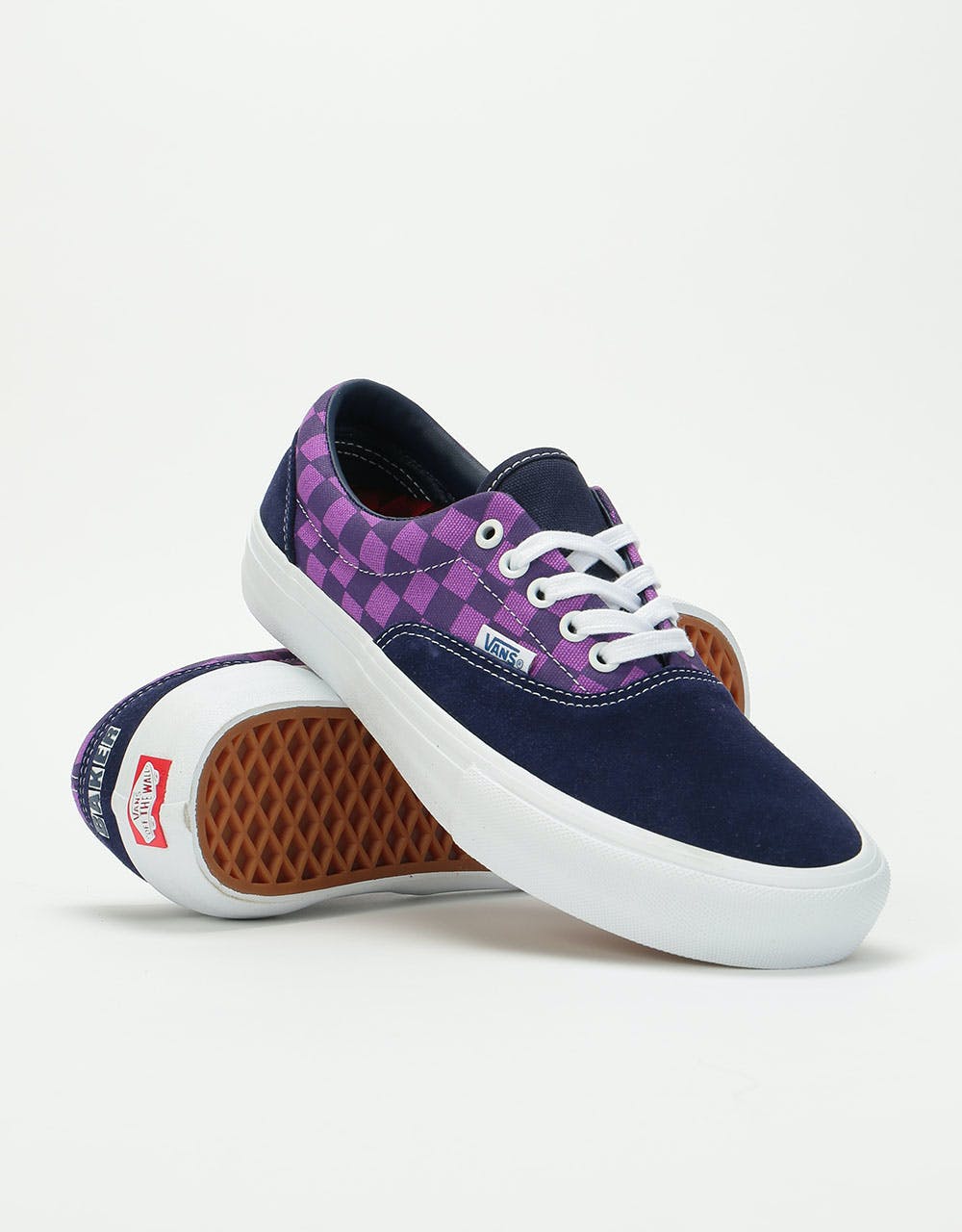 Vans Era Pro Skate Shoes - (Baker) Kader/Purple Check
