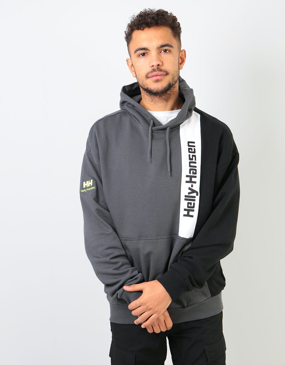 Helly Hansen Blocked Pullover Hoodie - Charcoal