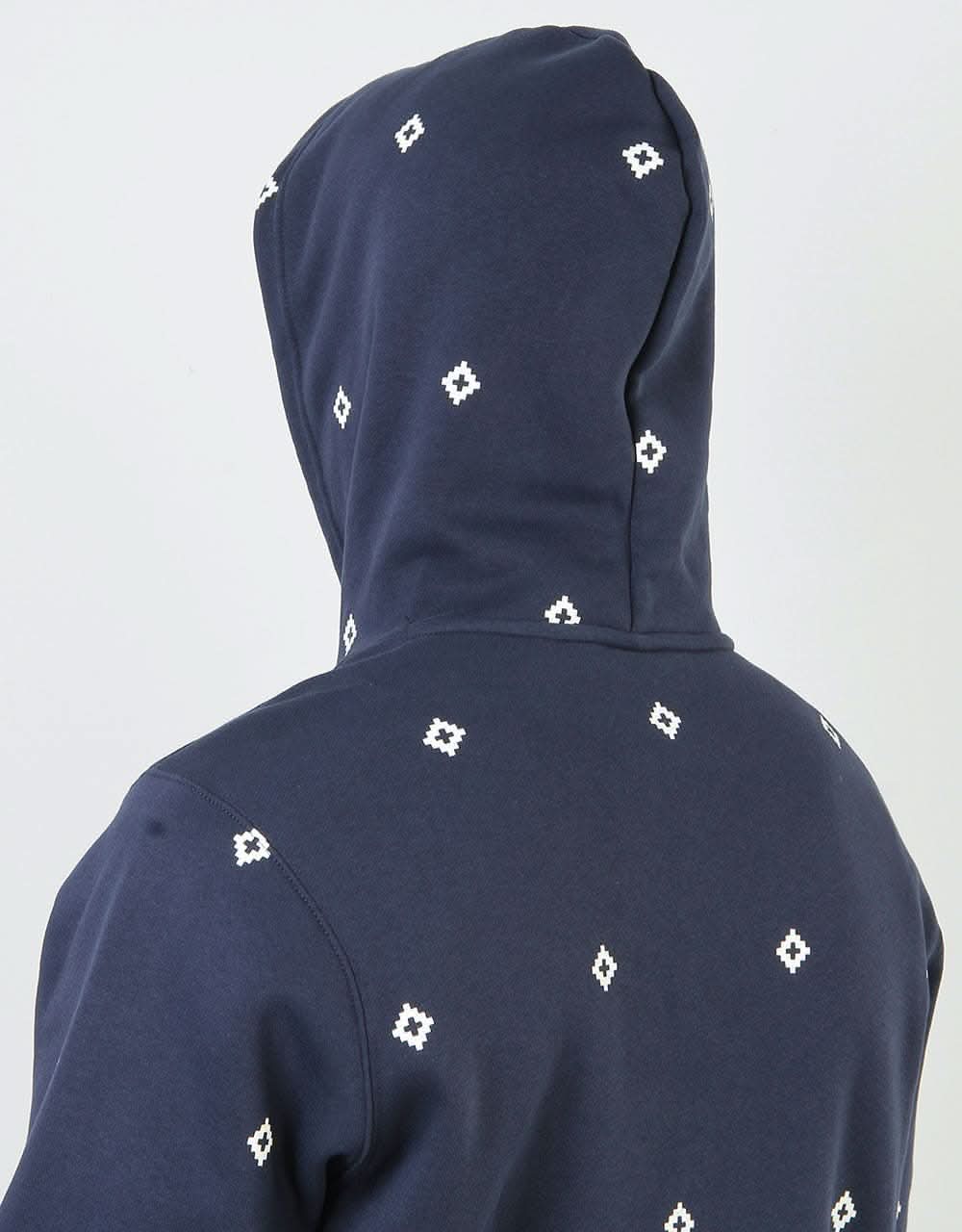 Nike SB Diamond Icon Pullover Hoodie - Obsidian/Sail/Bright Crimson