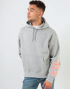 Nike SB Triple Stack Icon Pullover Hoodie - Dk Grey Heather/Crimson