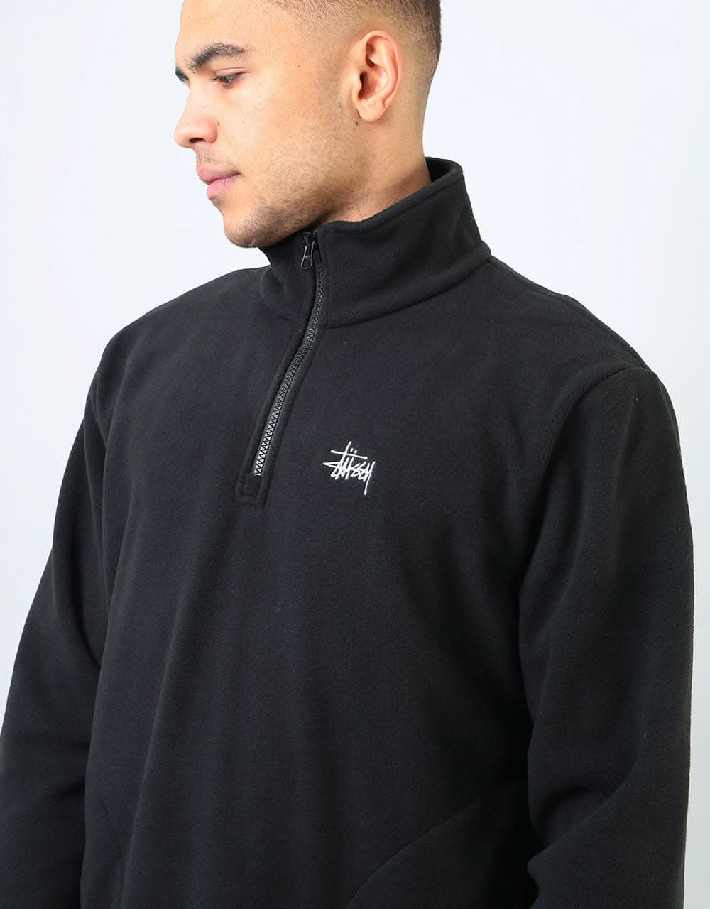 Stüssy Basic Polar Mock Fleece - Black