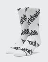 HUF Campaign Socks - White