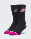HUF Prism Triangle Socks - Black