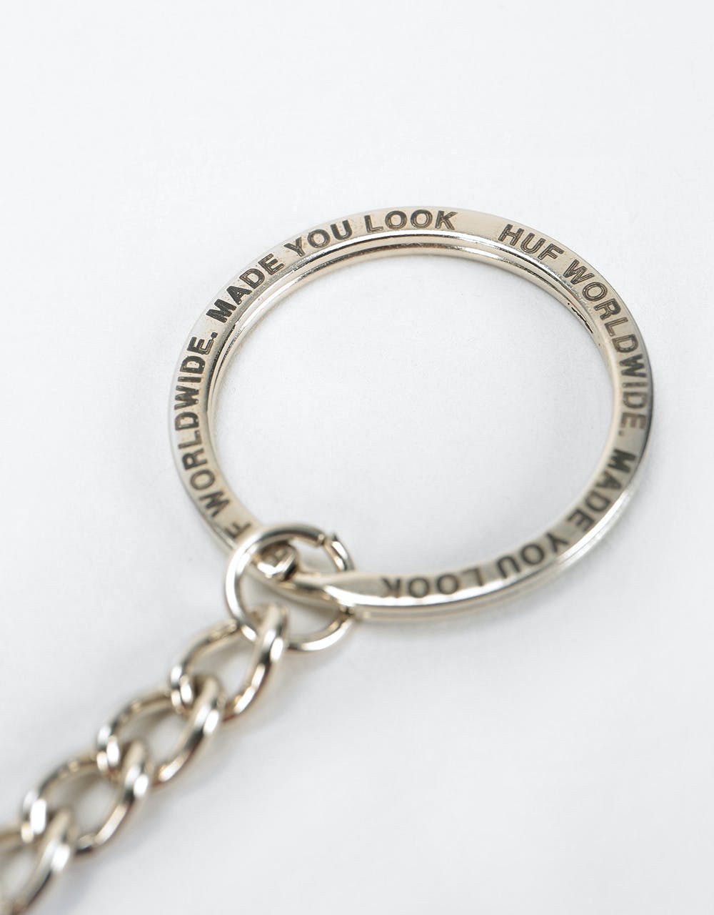 HUF Made You Look Key Chain - Silver