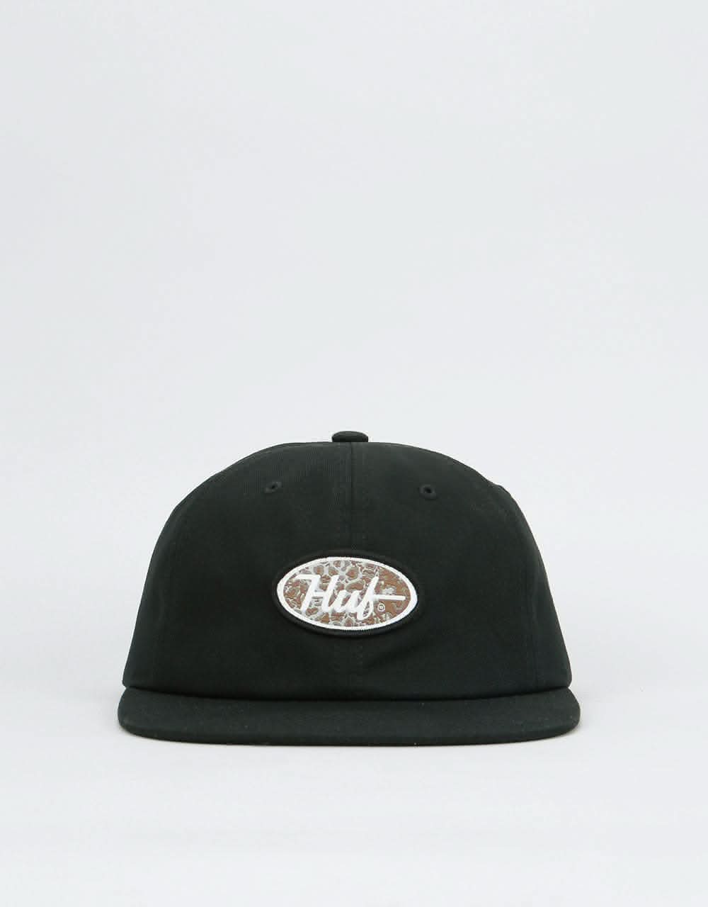 HUF PCH Logo 6 Panel Cap - Black