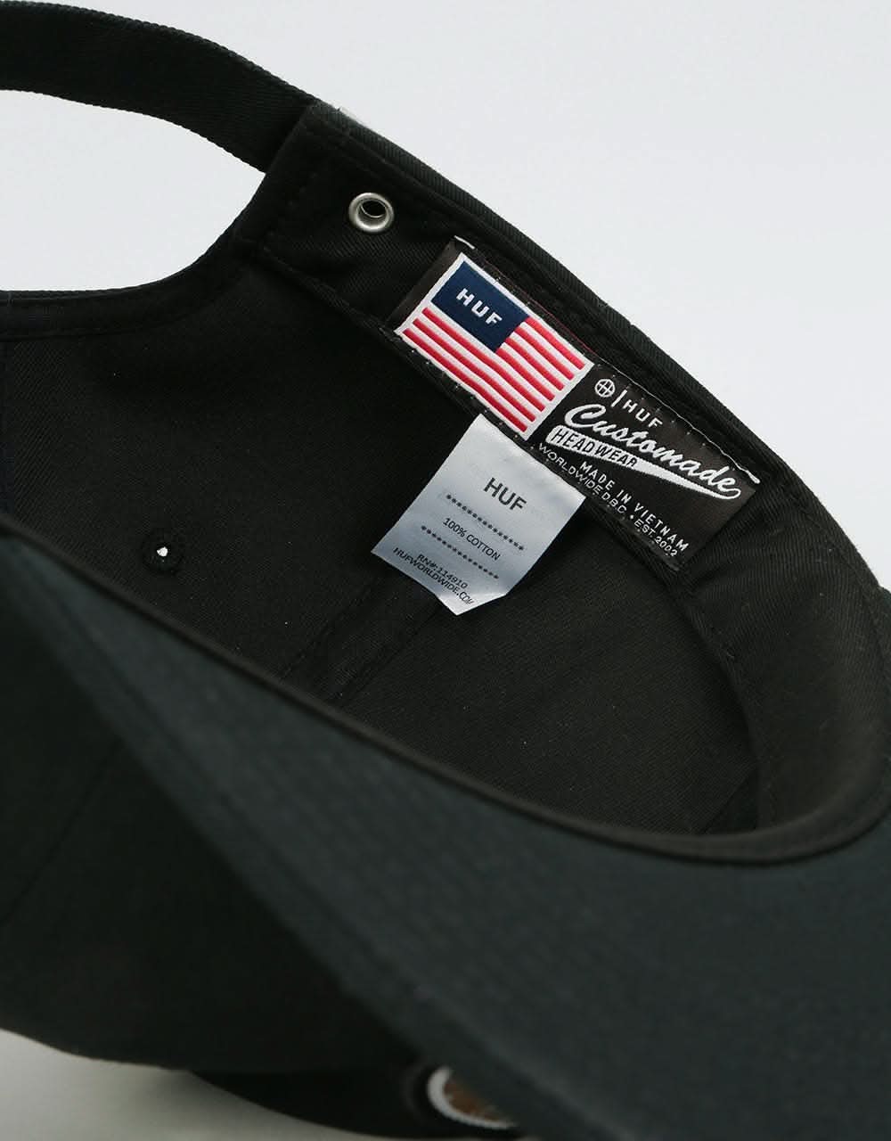 HUF PCH Logo 6 Panel Cap - Black