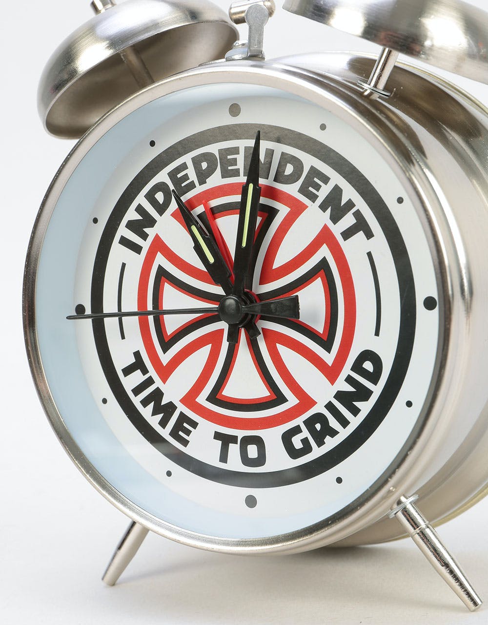 Independent Time to Grind Alarm Clock - Silver