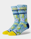 Stance x Kevins Lyons Crunch Classic Crew Socks - Blue