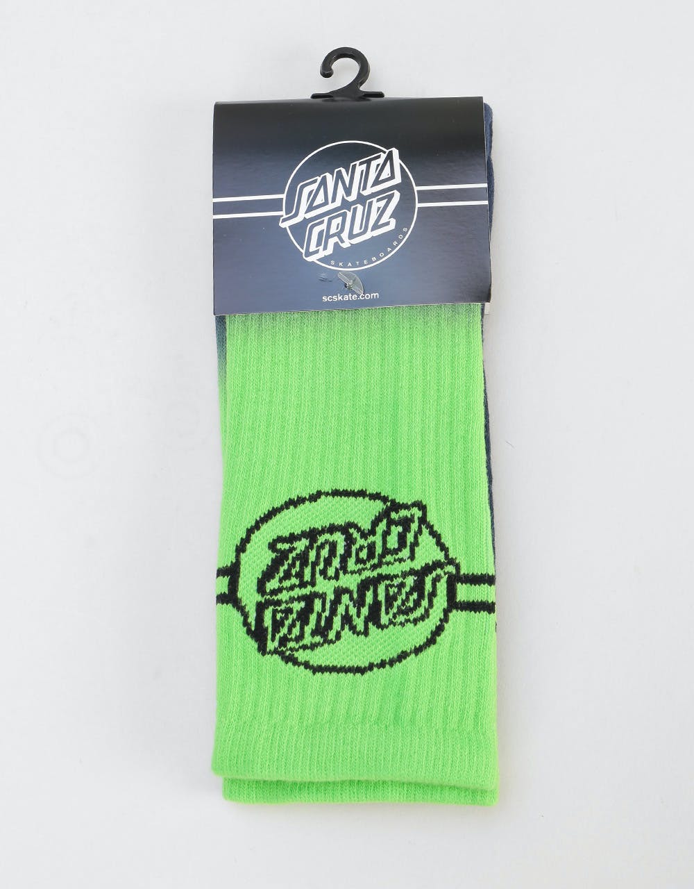 Santa Cruz Opus Stripe Fade Socks - Neon Green
