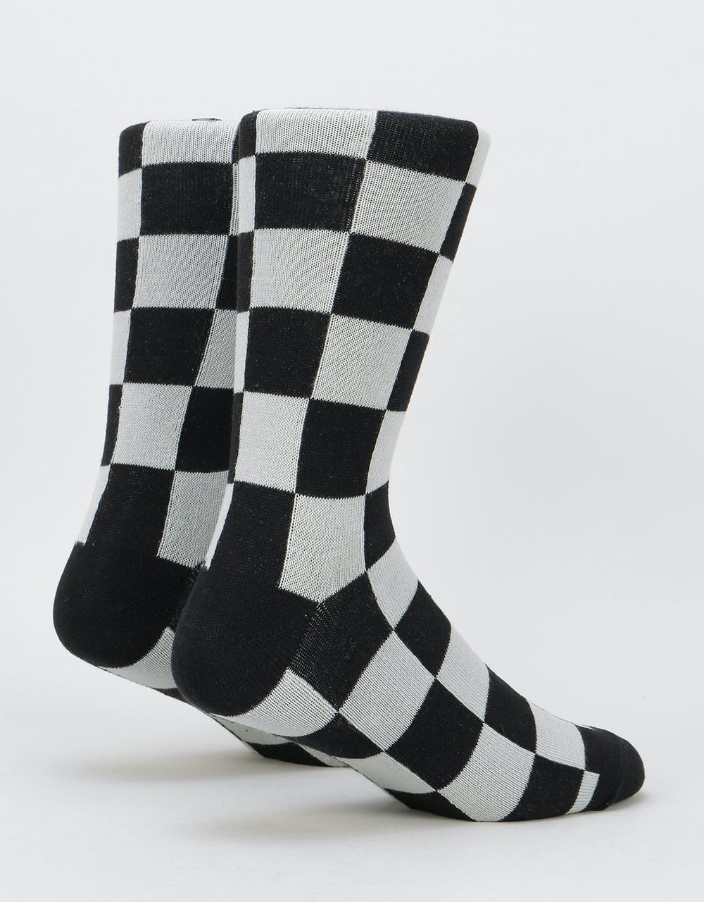 Santa Cruz Warp Checker Sock - White/Black