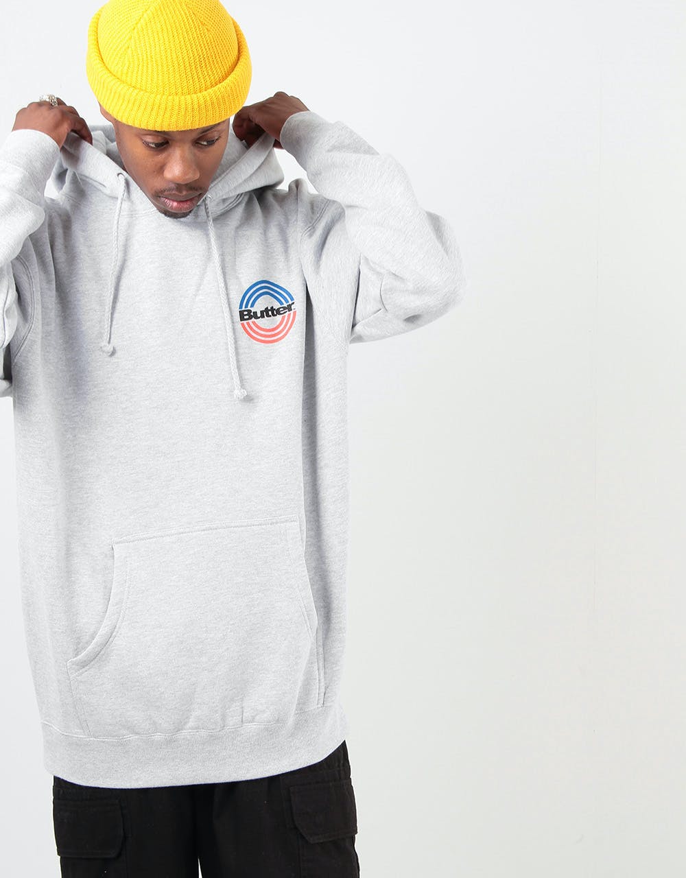 Butter Goods Stamp Pullover Hoodie - Heather Grey