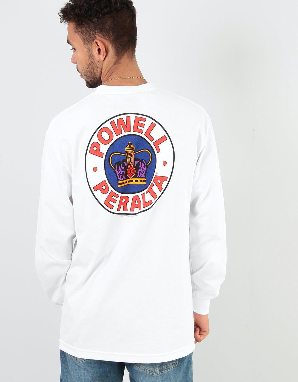 Powell Peralta Supreme L/S T-Shirt - White
