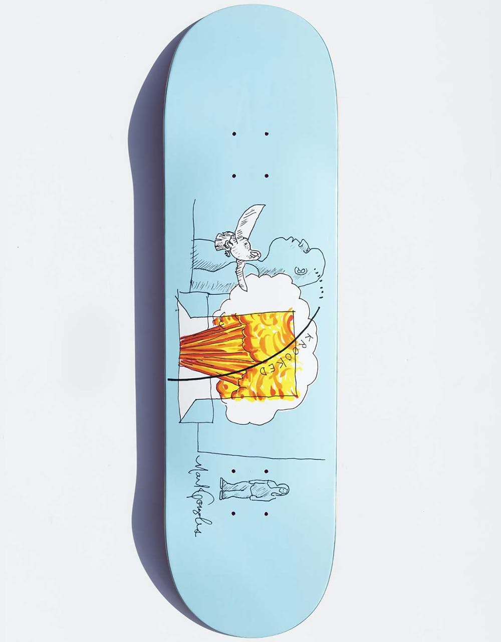 Krooked Gonz Blast Skateboard Deck - 8.75"