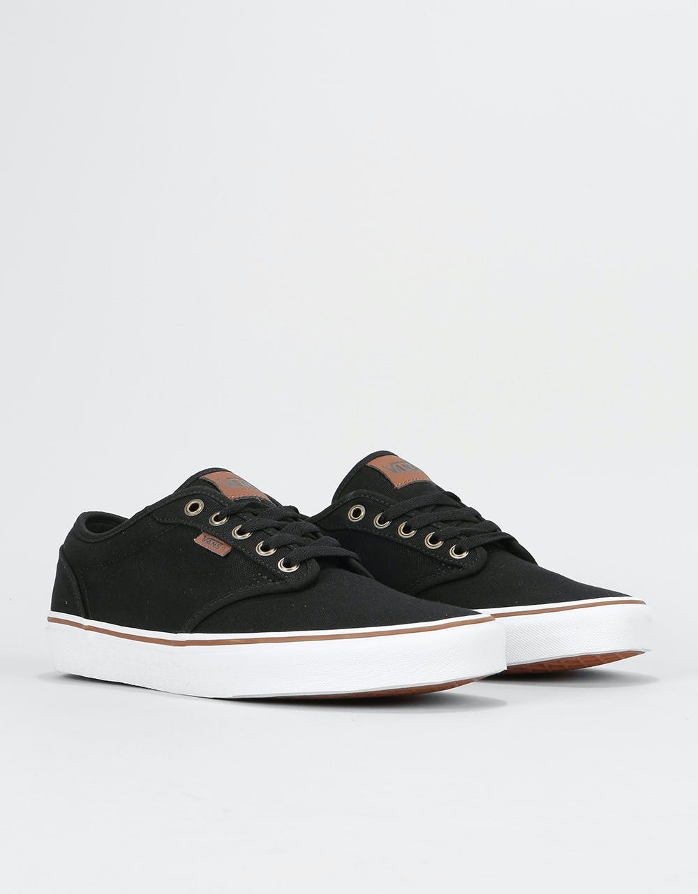 Vans Atwood Skate Shoes - (12oz C&L) Black/White