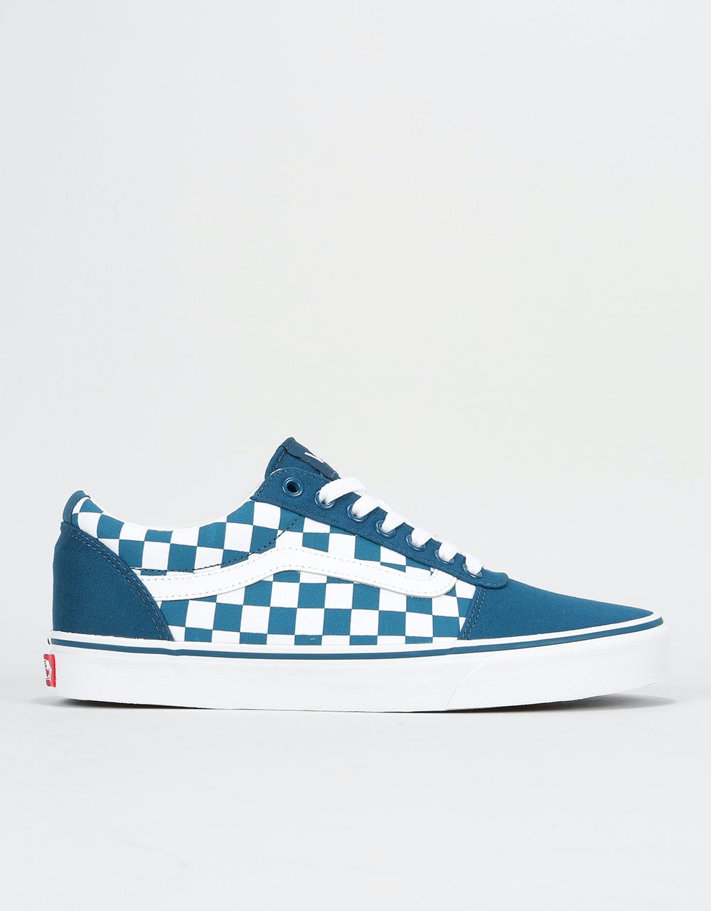 Vans Ward Skate Shoes - (Checkerboard) Sailor Blue/True White
