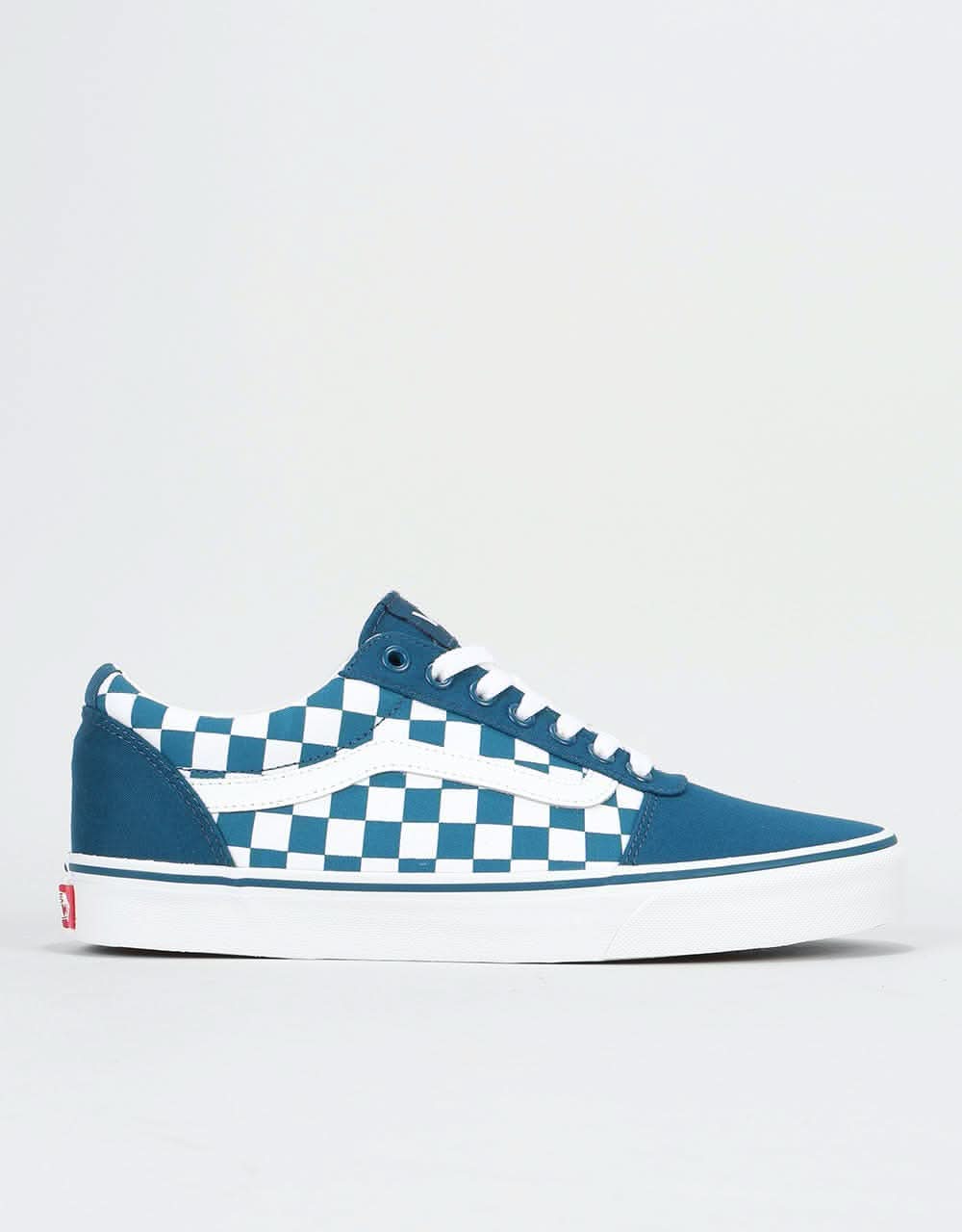 vans blue checkerboard