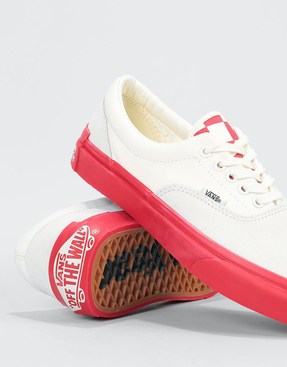 Vans Era Skate Shoes - (Y.O.P.Purlicue) Marshmallow/Racing Red
