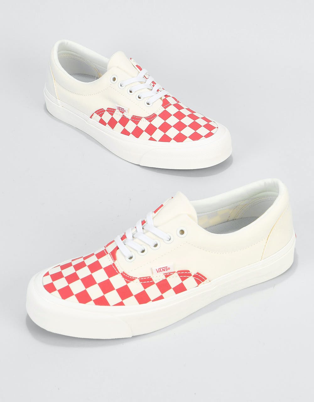 Vans Era CRFT Skate Shoes - (Podium) Checkerboard/Racing Red