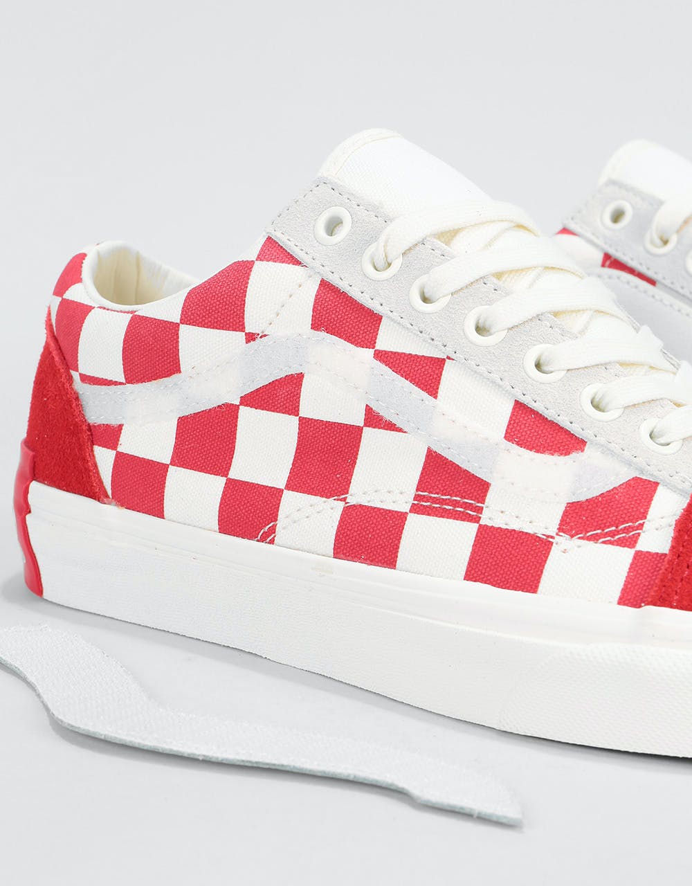 Vans  Old Skool Skate Shoes - (Y.O.P.Purlicue) Racing Red/Marshmallow