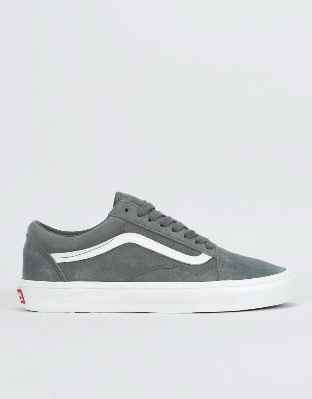 Vans Old Skool Skate Shoes - (Soft Suede) Ebony/True White