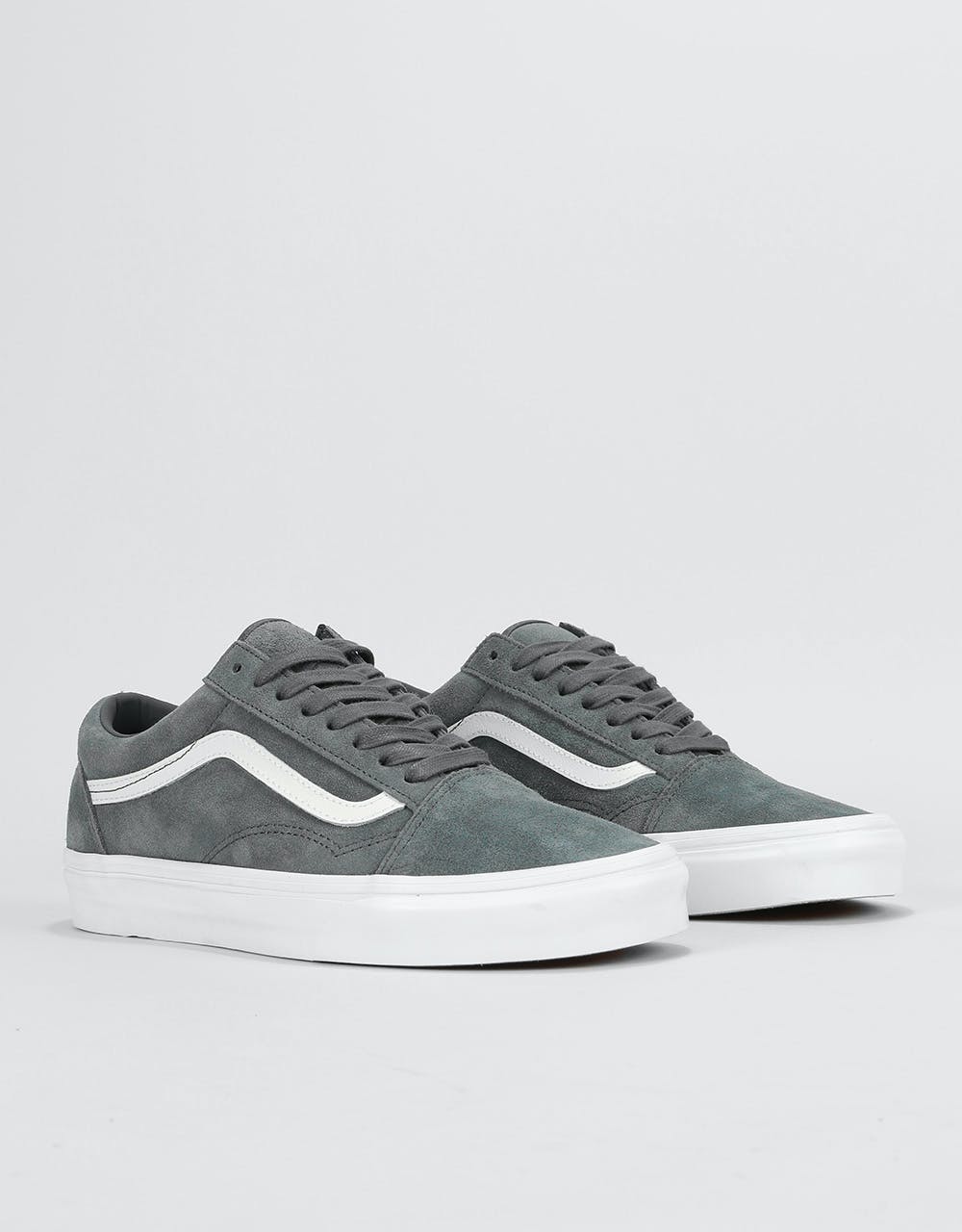 Vans Old Skool Skate Shoes - (Soft Suede) Ebony/True White