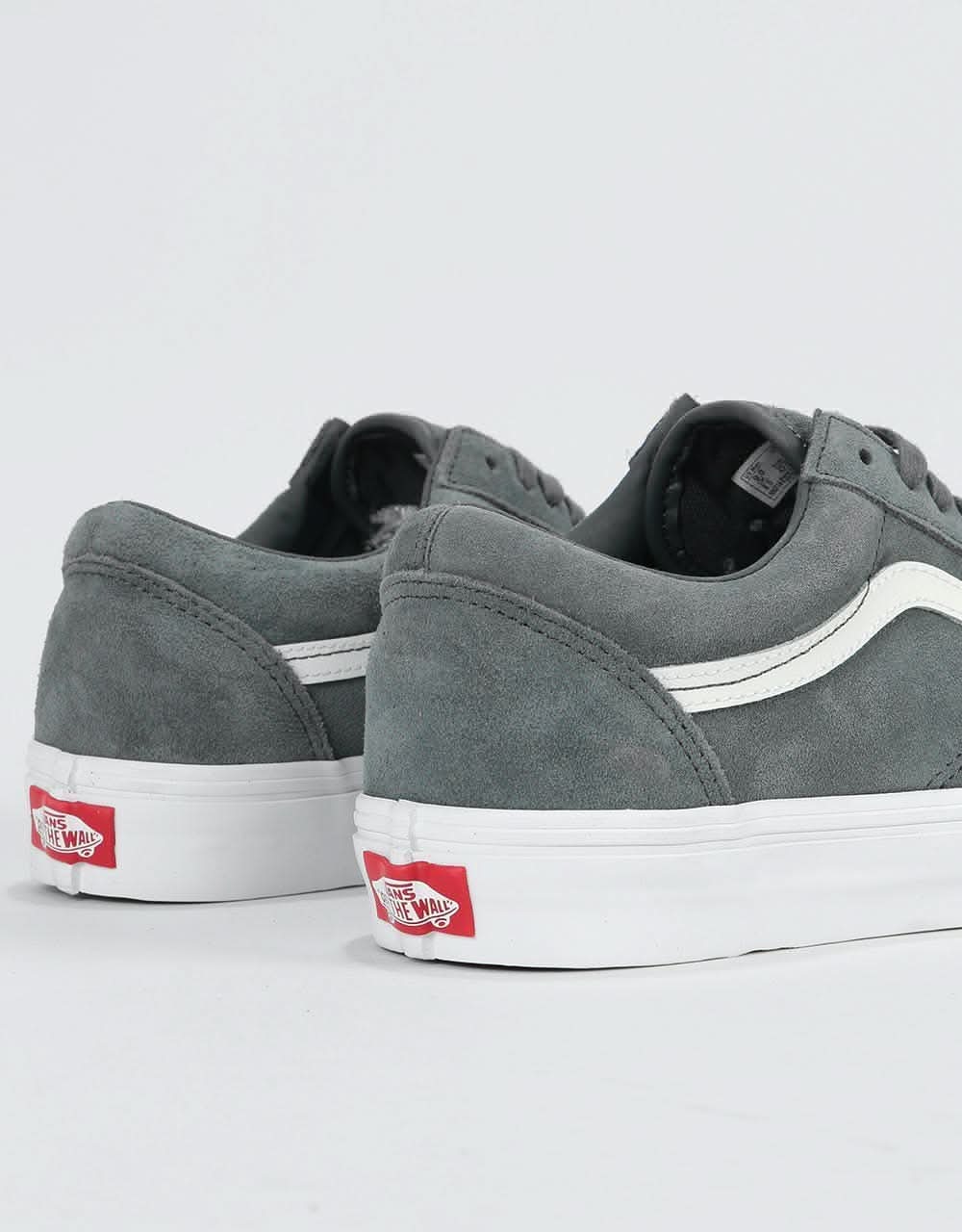 Vans Old Skool Skate Shoes - (Soft Suede) Ebony/True White