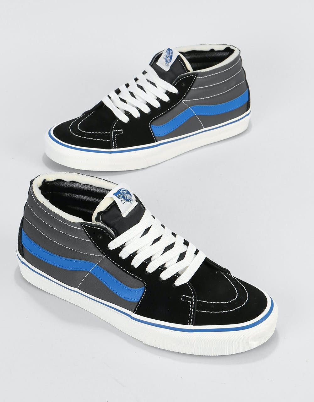 Vans Sk8-Mid Skate Shoes - (Foam) Black/Marshmallow