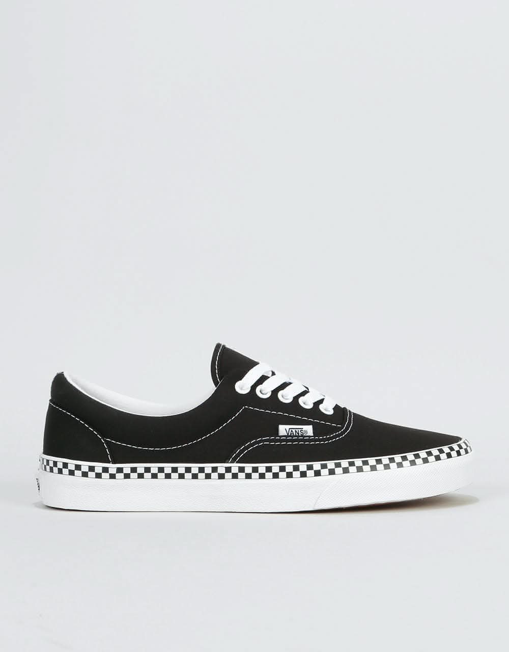 Vans Era Skate Shoes - (Check Foxing) Black
