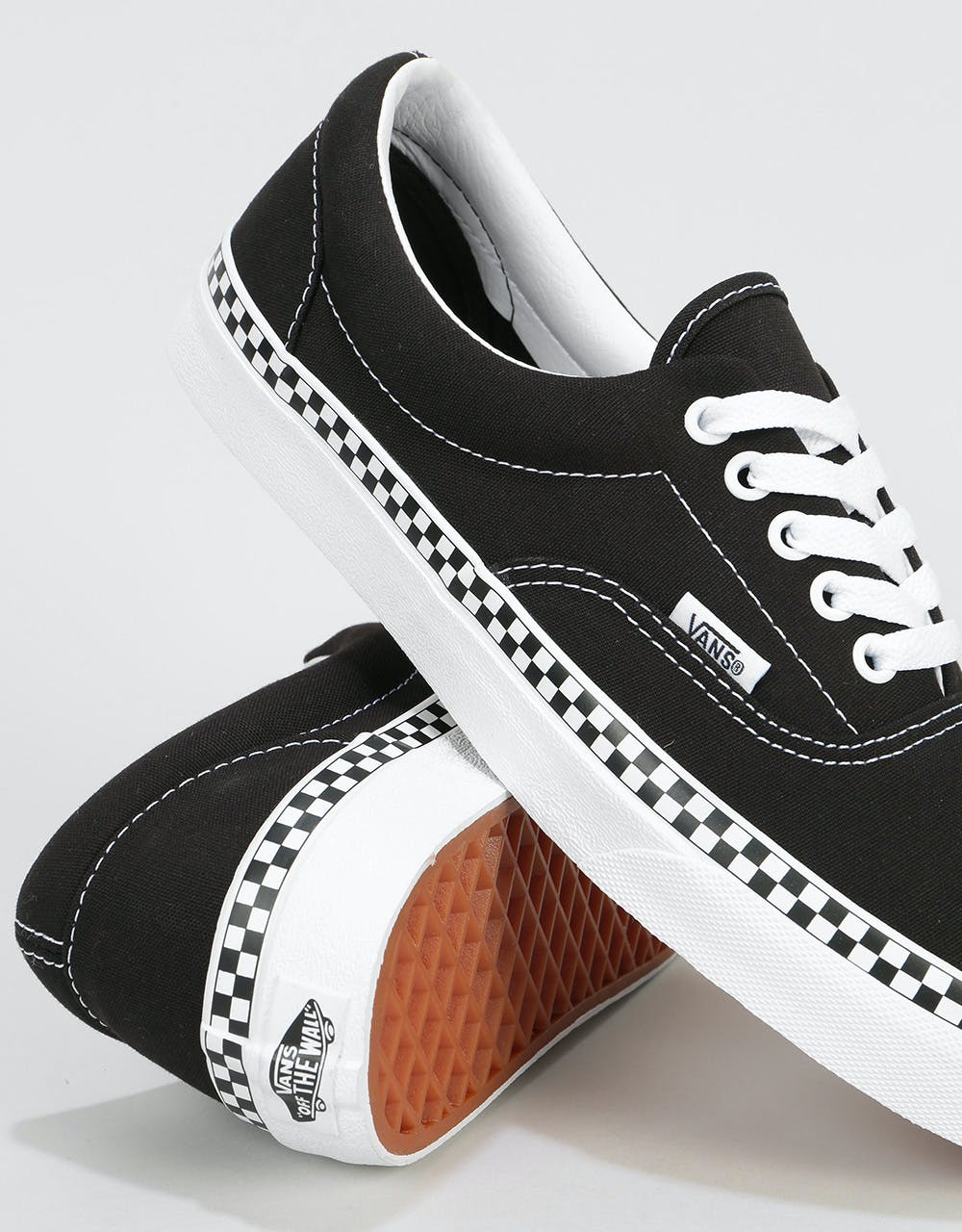 Vans Era Skate Shoes - (Check Foxing) Black